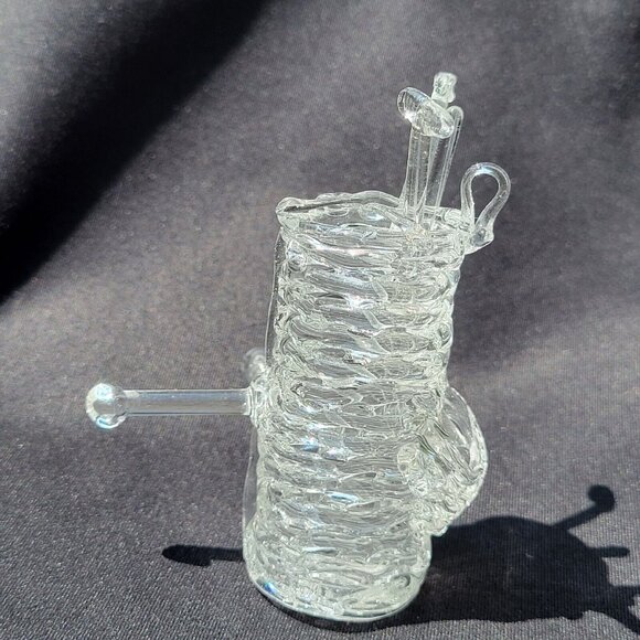 Spun Glass Golf Bag & 3 Golf Club Cocktail Stirrers Swizzle Sticks, 2 1/2" (Bag) - Picture 2 of 4